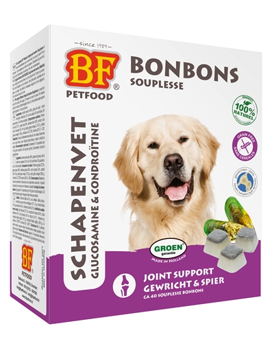 Petfood Schapenvet Maxi Bonbons Souplesse 40 St