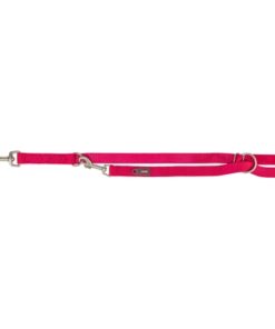 Hondenriem Premium Verstelbaar Nylon Fuchsia 200X1,5 Cm
