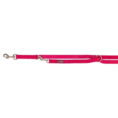 Hondenriem Premium Verstelbaar Nylon Fuchsia 200X1,5 Cm