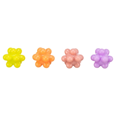 Noppen Ballen Rubber Assorti 3,5X3,5X3,5 Cm 4 St
