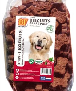 Petfood 3 In 1 Hondenkoekjes Met Cranberry 500 Gr