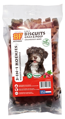 Petfood 3 In 1 Hondenkoekjes Met Cranberry Mini 200 Gr