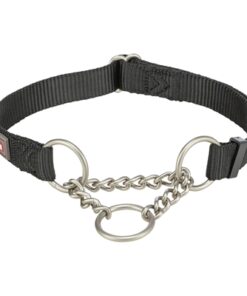 Halsband Hond Premium Halfslip Halsband Zwart 45-70X2,5 Cm