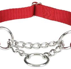 Halsband Hond Premium Halfslip Halsband Rood 30-40X1,5 Cm
