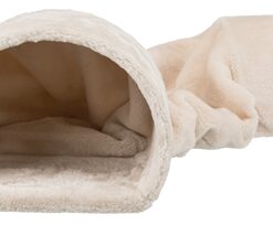 Speeltunnel Konijn / Cavia Pluche Beige 80X27X21 Cm