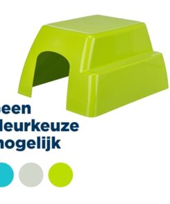 Knaagdierhuis Konijn Kunststof Assorti 33X29X19 Cm 4 St