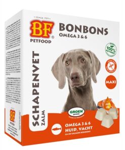 Petfood Schapenvet Maxi Bonbons Zalm 40 St