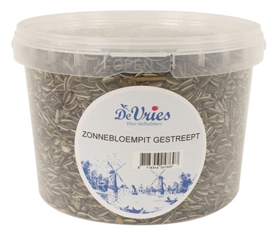 Vries Zonnebloempit Gestreept 1,3 Kg