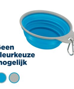 Voerbak / Drinkbak Reis Stevige Rand Siliconen Assorti 500 Ml 14 Cm