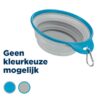 Voerbak / Drinkbak Reis Stevige Rand Siliconen Assorti 1 Ltr 18 Cm