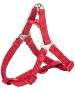 Hondentuig Premium One Touch Rood 30-40X1 Cm