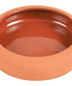 Keramische Voerbak / Drinkbak Afgerond 19 Cm 4 St