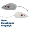 Pluche Muizen Langharig Assorti 9 Cm 48 St