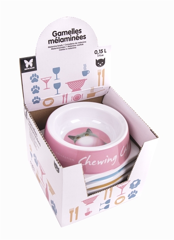 Voerbak Kat Melamine Assorti 13 Cm 150 Ml