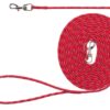 Hondenriem Junior Sleeplijn Lang Rood 4 Mmx4 Mtr