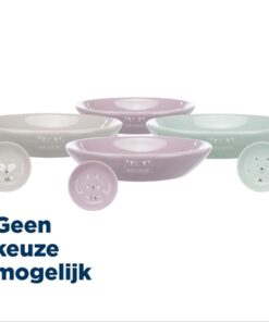 Junior Voerbak Keramiek Laag Assorti 14 Cm 200 Ml 4 St