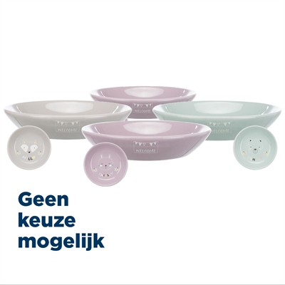 Junior Voerbak Keramiek Laag Assorti 14 Cm 200 Ml 4 St