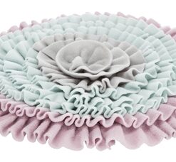 Junior Snuffelmat Zacht Roze / Mintgroen / Grijs 38X38 Cm