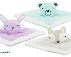 Junior Knuffeldoekje Pluche Assorti 20X20 Cm
