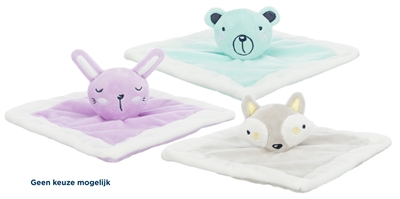 Junior Knuffeldoekje Pluche Assorti 20X20 Cm
