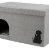 Kattenhuis Kimy Grijs 70X40X40 Cm