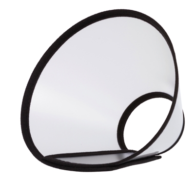 Beschermkraag Met Klittenband Kunststof Transparant 50-58X28 Cm