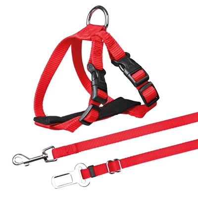 Kattentuig Voor In De Auto Rood 20-50X1,5 Cm