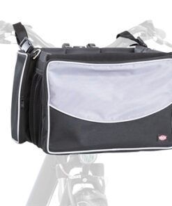 Fietsmand Voor Aan Stuur Nylon Zwart / Grijs 41X26X26 Cm