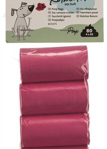 Hondenpoepzakjes Rozengeur Roze 4X20 St