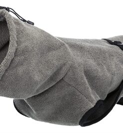 Badjas Hond Badstof Grijs 30 Cm