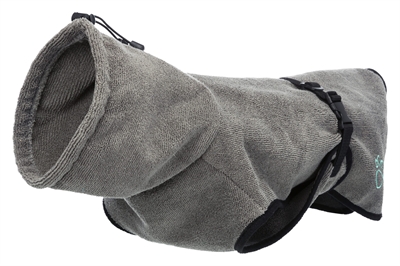 Badjas Hond Badstof Grijs 30 Cm