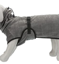 Badjas Hond Badstof Grijs 50 Cm