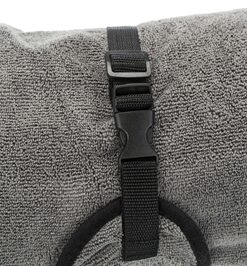 Badjas Hond Badstof Grijs 75 Cm