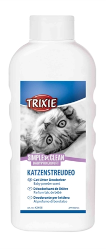 Simple'n'nclean Geurverdrijver Kattenbak Babypoedergeur 750 Gr