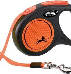 Rollijn New Classic Neon Tape Zwart / Oranje S 5 Mtr Tot 15 Kg