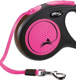 Rollijn New Classic Neon Tape Zwart / Roze M 5 Mtr Tot 25 Kg