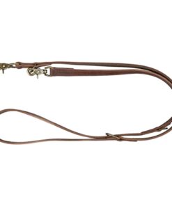 Hondenriem Rustic Verstelbaar Vetleer Donkerbruin 200X2,5 Cm