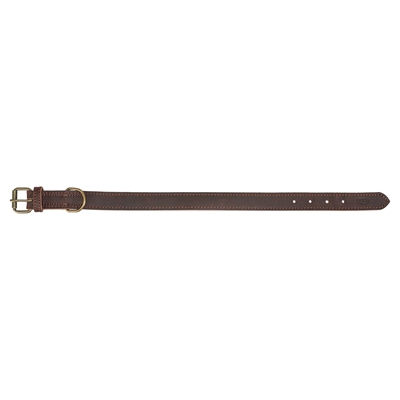 Halsband Hond Rustic Vetleer Donkerbruin 57-66X3 Cm