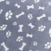 Hondendeken Kenny Fleece Bot / Pootjes Blauw 150X100 Cm