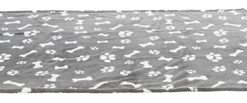 Hondendeken Kenny Fleece Bot / Pootjes Grijs 75X50 Cm