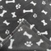 Hondendeken Kenny Fleece Bot / Pootjes Grijs 100X75 Cm