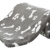 Hondendeken Kenny Fleece Bot / Pootjes Grijs 150X100 Cm