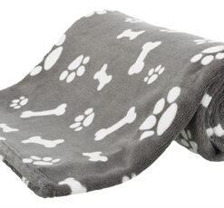 Hondendeken Kenny Fleece Bot / Pootjes Grijs 150X100 Cm