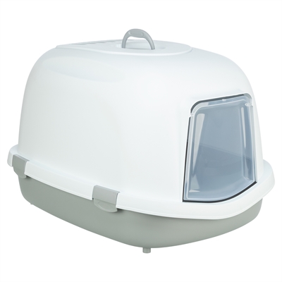 Kattenbak Primo Xxl Top Met Kap Grijs / Wit 71X56X47 Cm