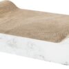 Krabmat Karton Xxl Marmer Print Lichtgrijs 64X37X11 Cm