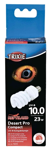 Reptiland Desert Pro Compact 10.0 Uv-B Lamp 23 Watt 6X6X15,2 Cm