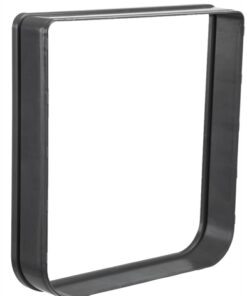 Tunnelstuk Voor 4-Weg Kattenluik 20X22 Cm Zwart 16,5X15,5 Cm