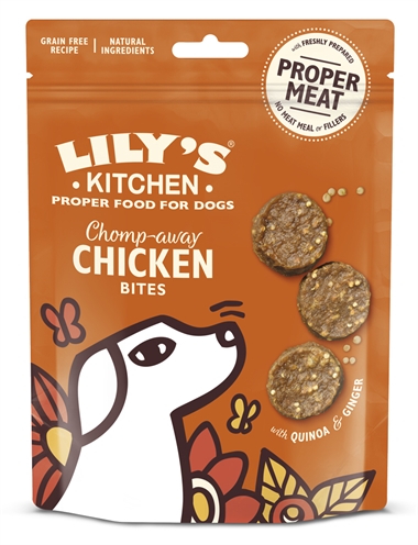 Kitchen Dog Chomp-Away Chicken Bites 70 Gr