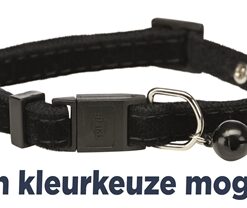 Halsband Kat Fluweel Met Strass Steentjes Assorti 4 St