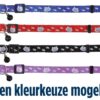 Halsband Kat Safer Life Print Kat / Poot Assorti 4 St